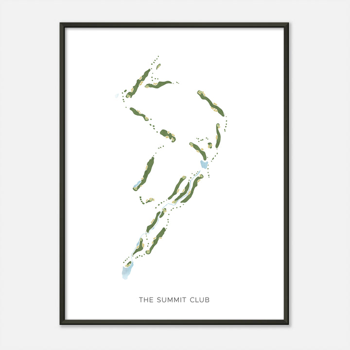 Print of The Summit Club Modern Map