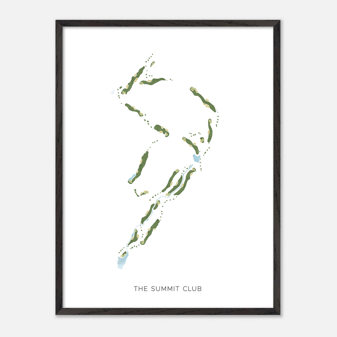 Print of The Summit Club Modern Map