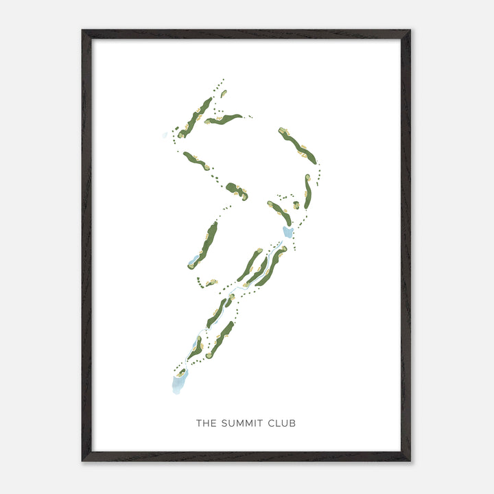 Print of The Summit Club Modern Map