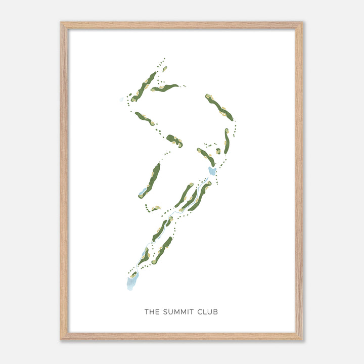 Print of The Summit Club Modern Map