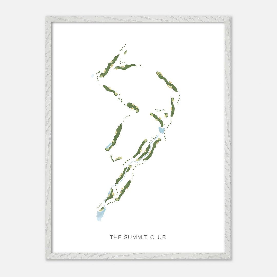 Print of The Summit Club Modern Map