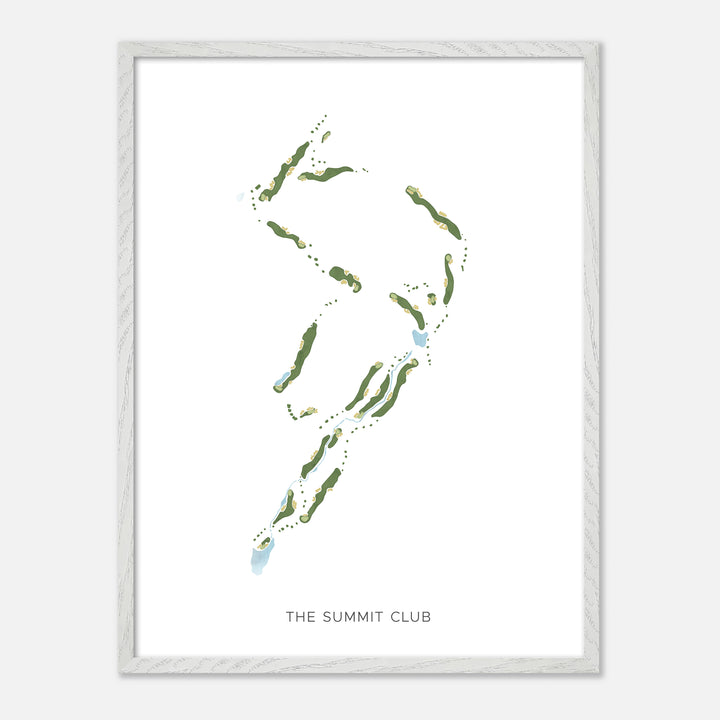 Print of The Summit Club Modern Map