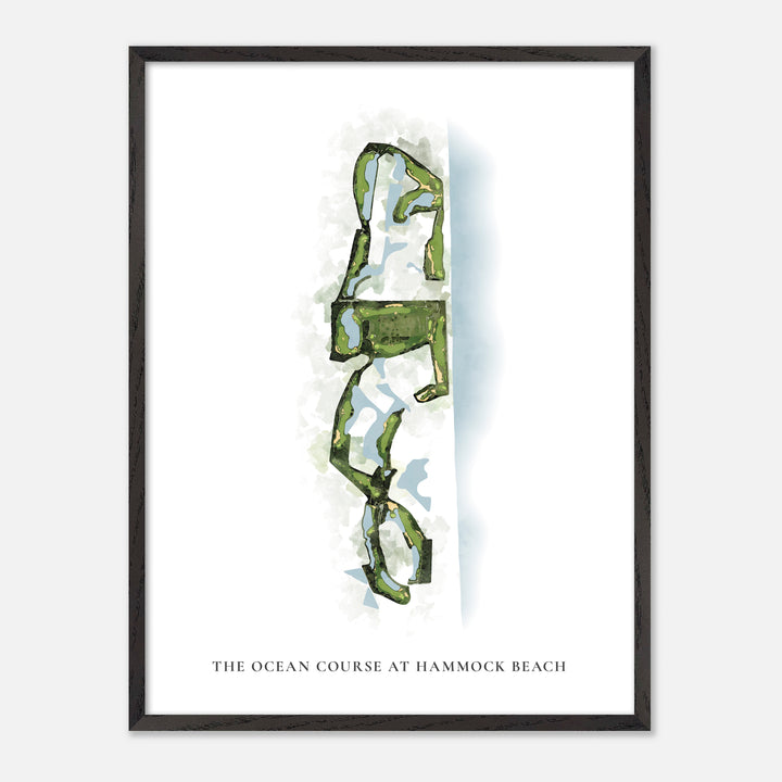 Print of The Ocean Course At Hammock Beach Classic Map