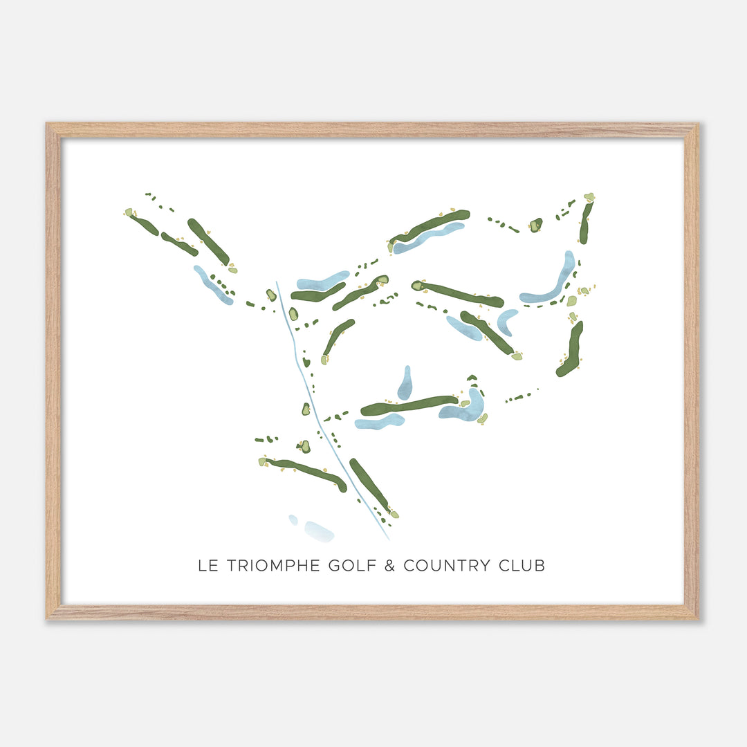 Print of Le Triomphe Golf & Country Club Modern Map