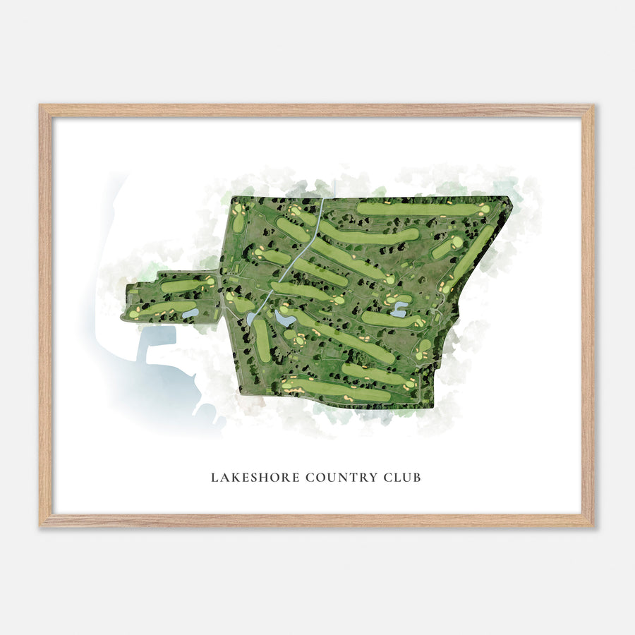 Print of Lakeshore Country Club Classic Map