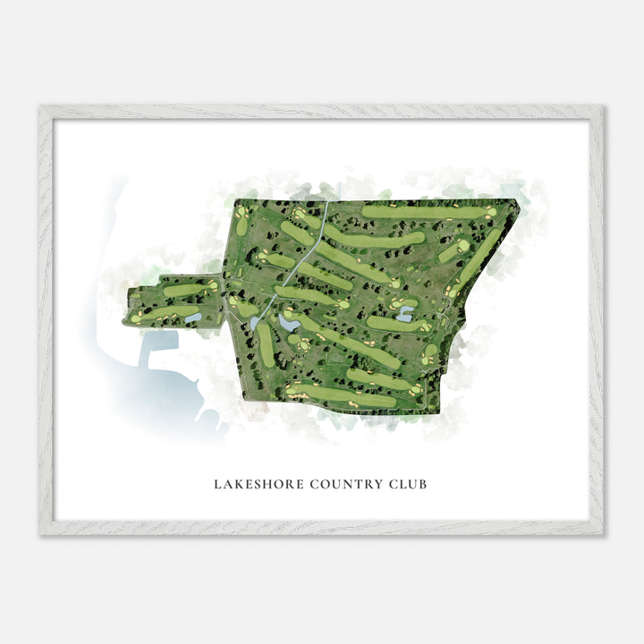 Print of Lakeshore Country Club Classic Map