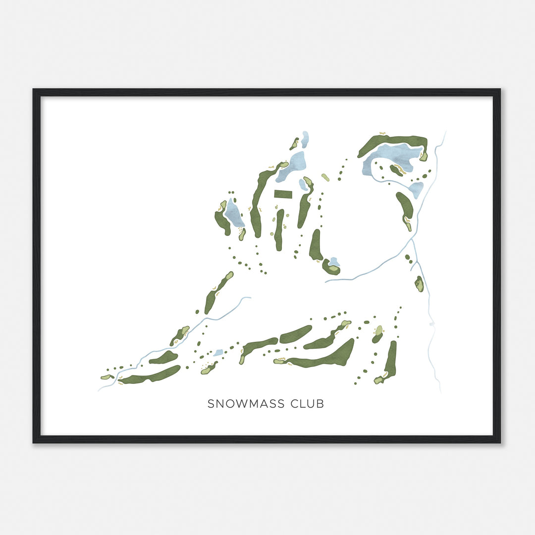 Print of Snowmass Club Modern Map