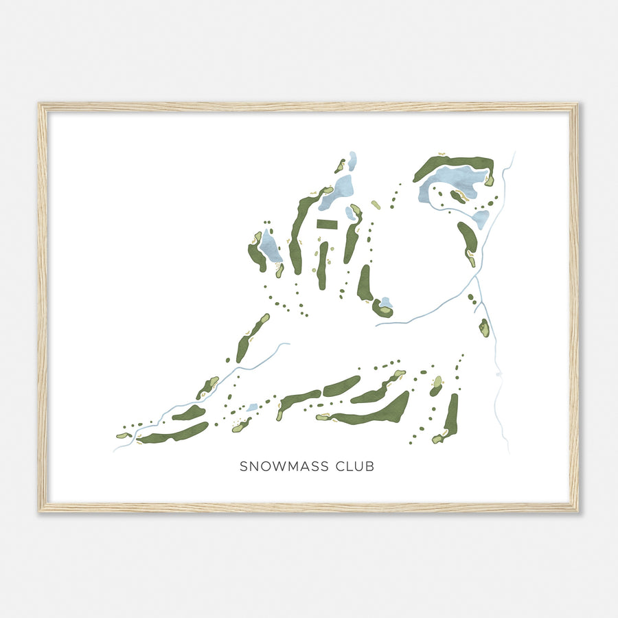 Print of Snowmass Club Modern Map