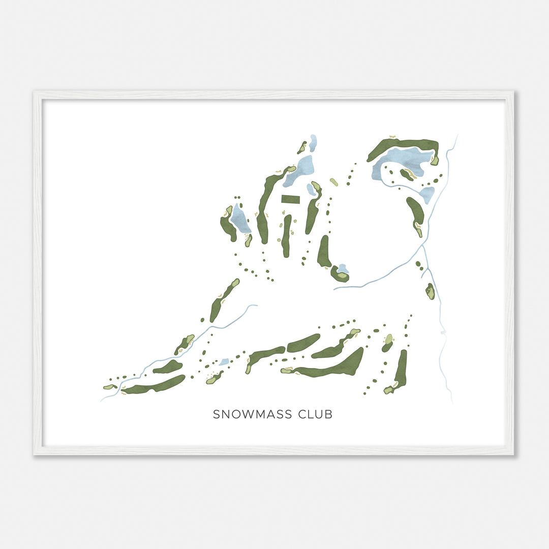 Print of Snowmass Club Modern Map