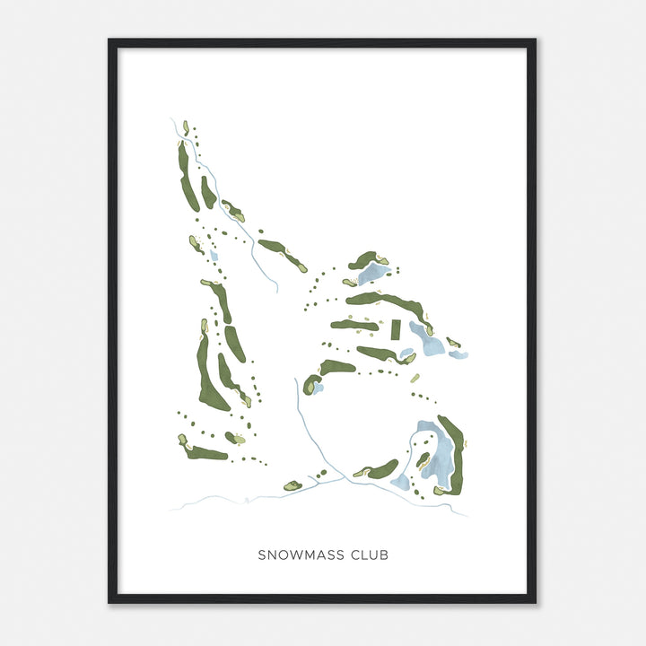 Print of Snowmass Club Modern Map