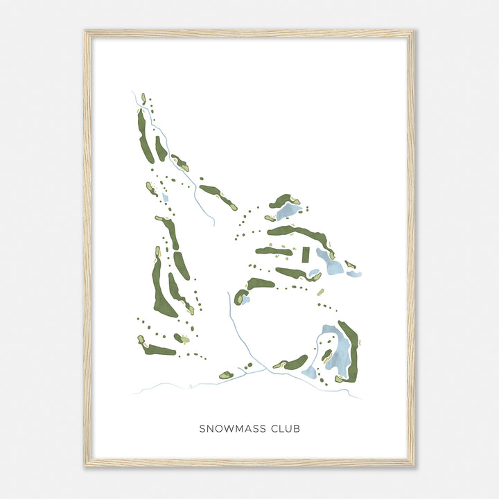 Print of Snowmass Club Modern Map