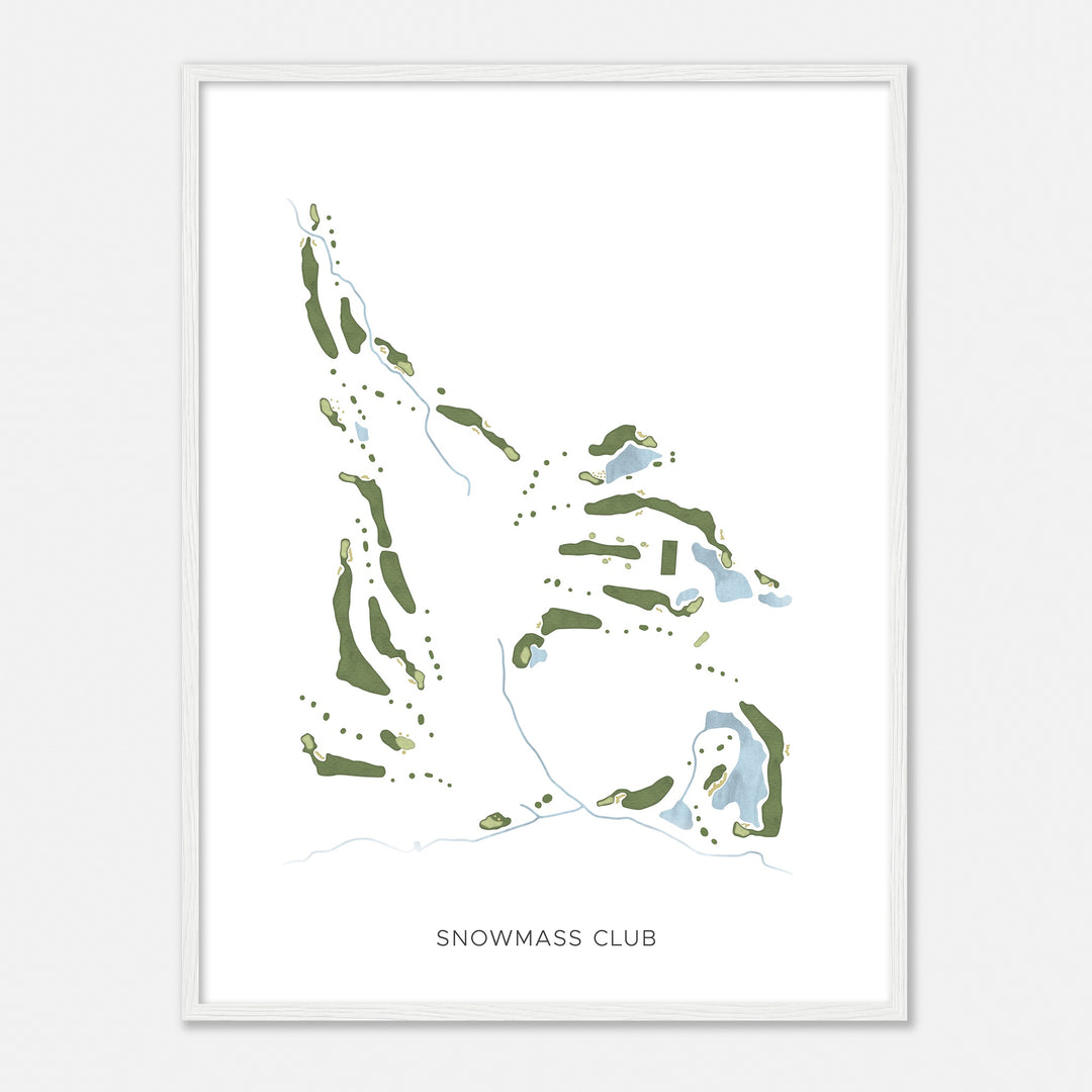 Print of Snowmass Club Modern Map