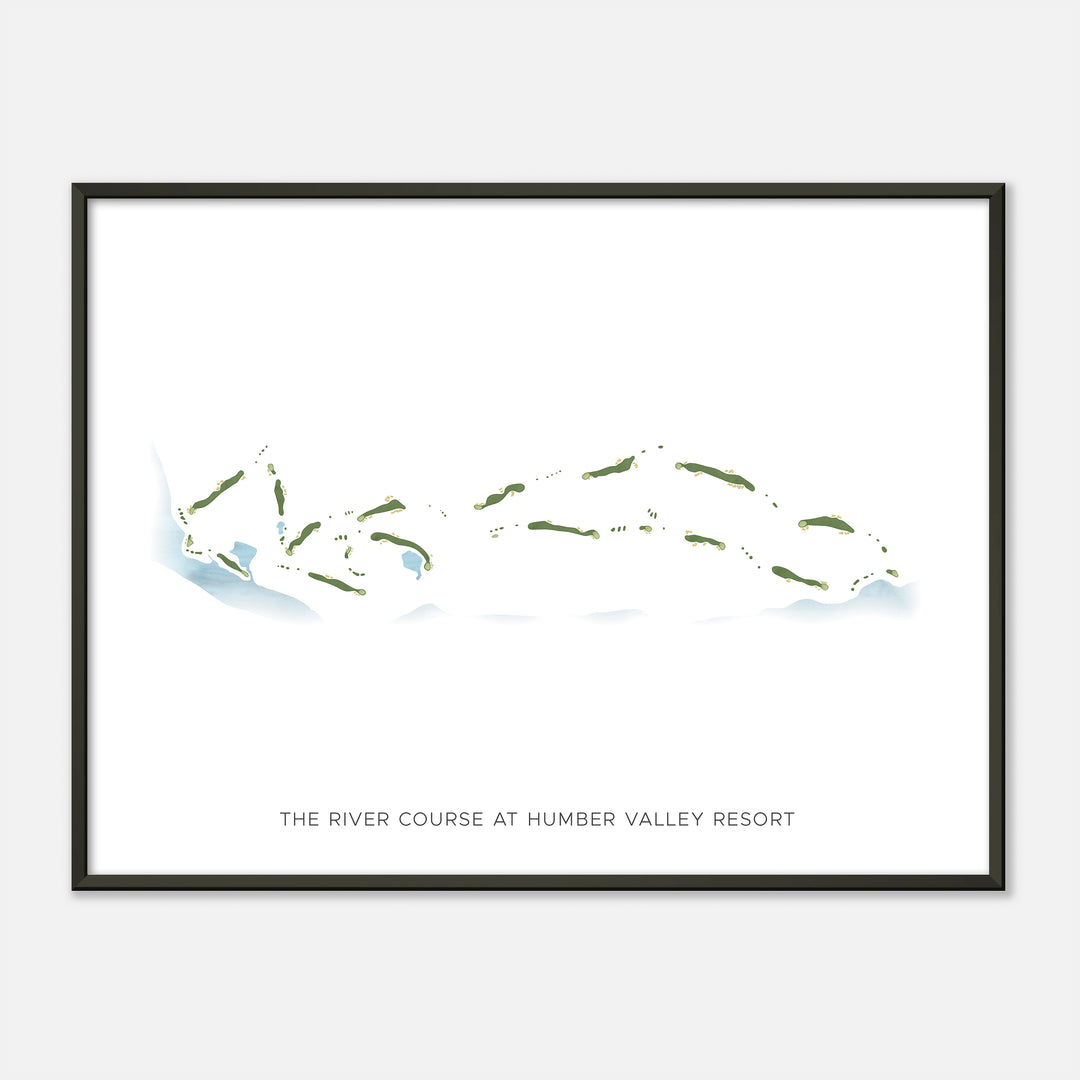 Print of The River Course at Humber Valley Resort Modern Map