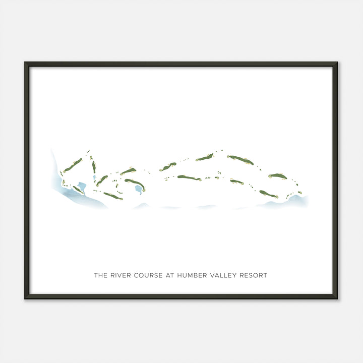 Print of The River Course at Humber Valley Resort Modern Map