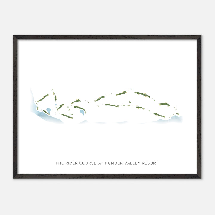 Print of The River Course at Humber Valley Resort Modern Map