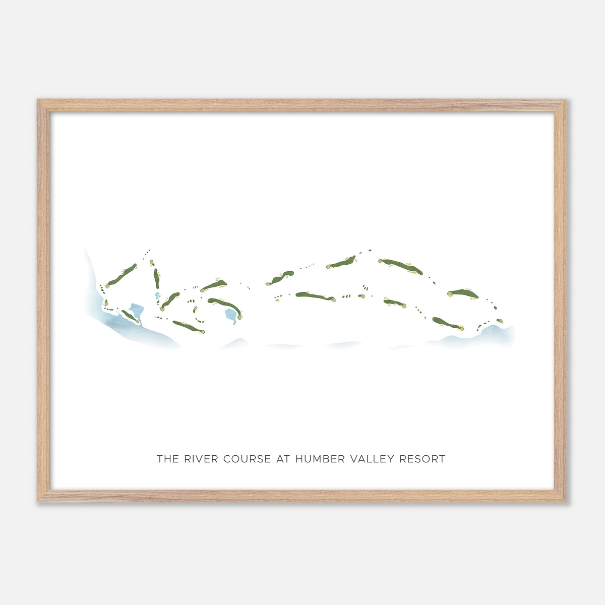 Print of The River Course at Humber Valley Resort Modern Map