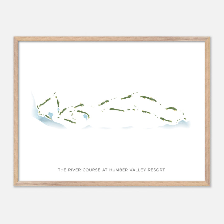 Print of The River Course at Humber Valley Resort Modern Map