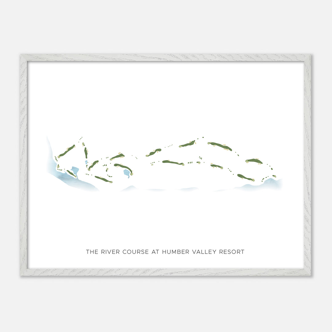 Print of The River Course at Humber Valley Resort Modern Map