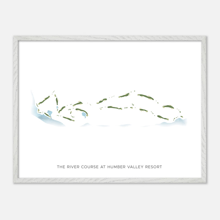 Print of The River Course at Humber Valley Resort Modern Map