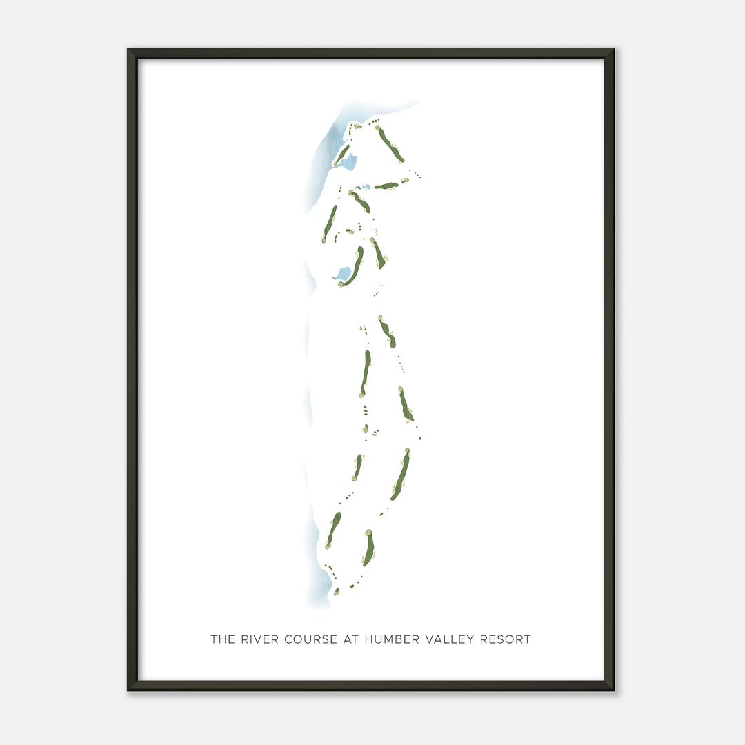 Print of The River Course at Humber Valley Resort Modern Map