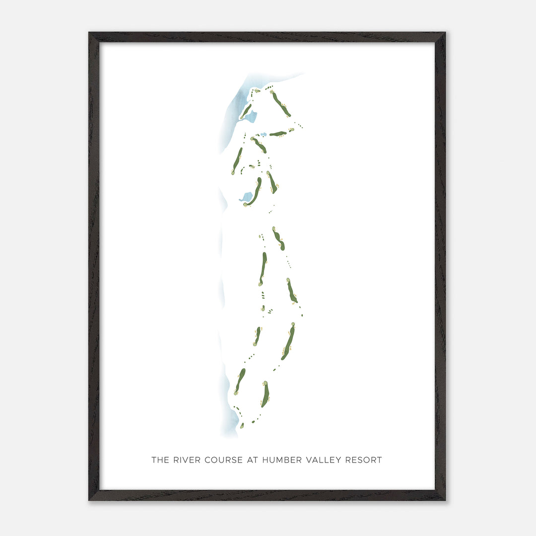 Print of The River Course at Humber Valley Resort Modern Map