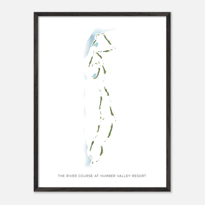 Print of The River Course at Humber Valley Resort Modern Map