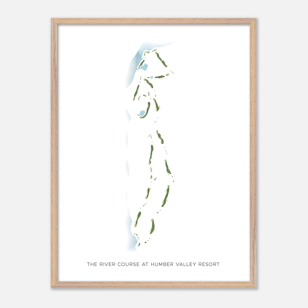 Print of The River Course at Humber Valley Resort Modern Map