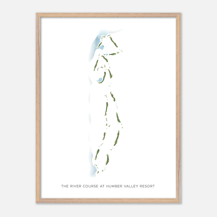 Print of The River Course at Humber Valley Resort Modern Map