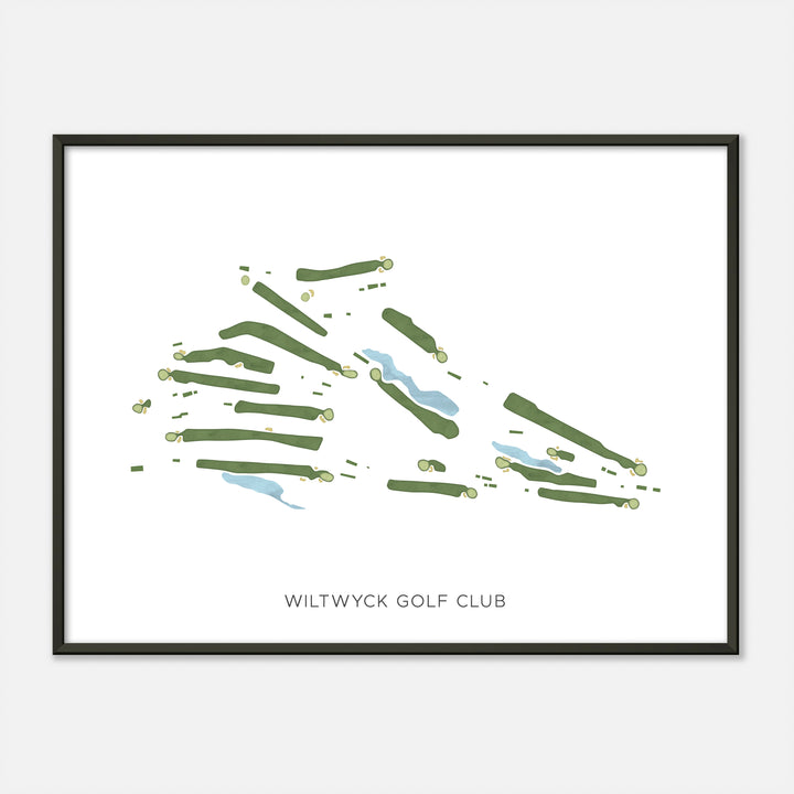 Print of Wiltwyck Golf Club Modern Map