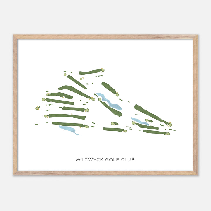 Print of Wiltwyck Golf Club Modern Map