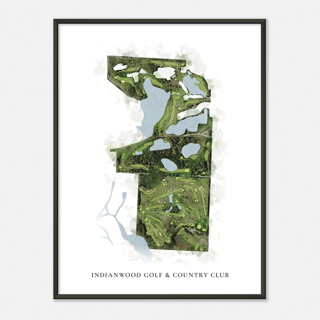 Print of Indianwood Golf & Country Club Classic Map