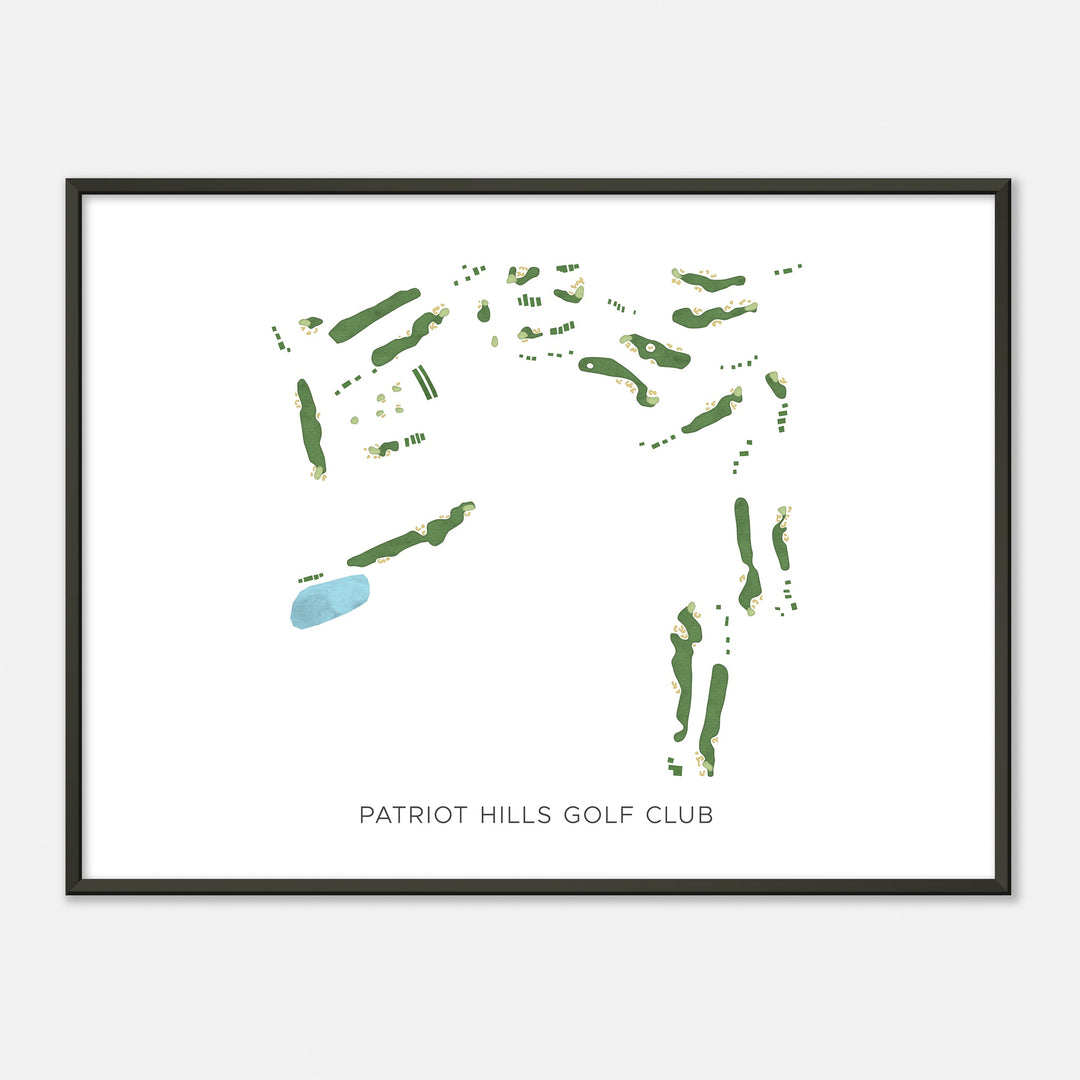Print of Patriot Hills Golf Club Modern Map
