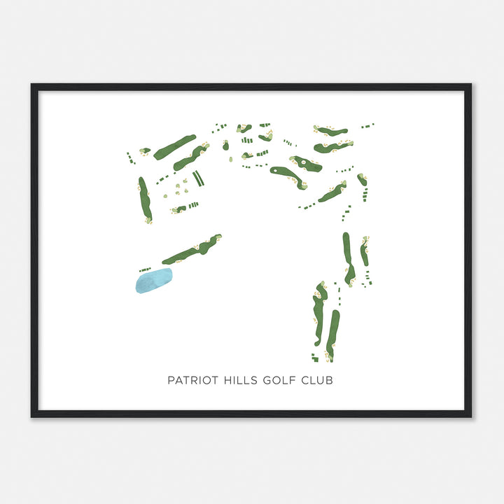 Print of Patriot Hills Golf Club Modern Map