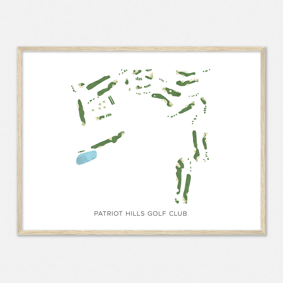 Print of Patriot Hills Golf Club Modern Map
