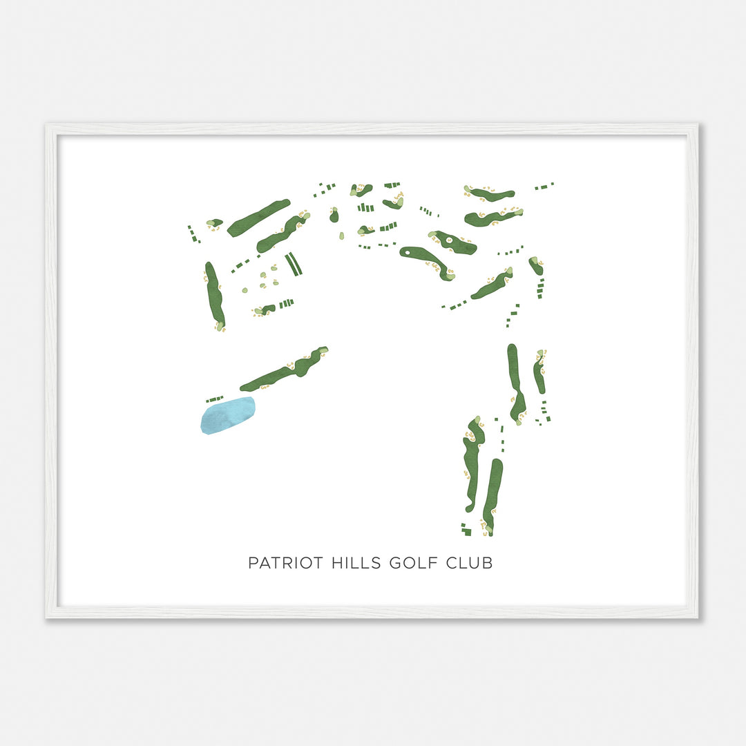 Print of Patriot Hills Golf Club Modern Map