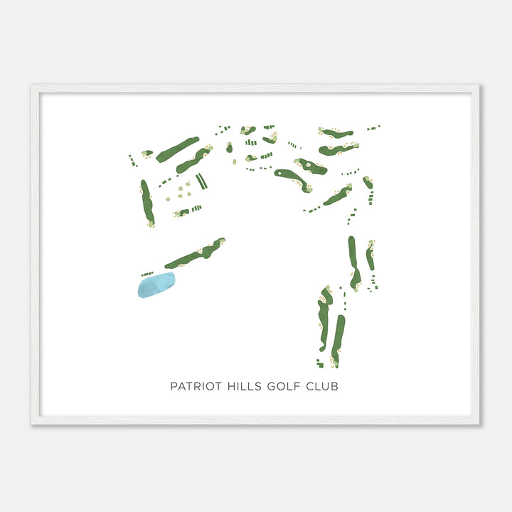 Print of Patriot Hills Golf Club Modern Map