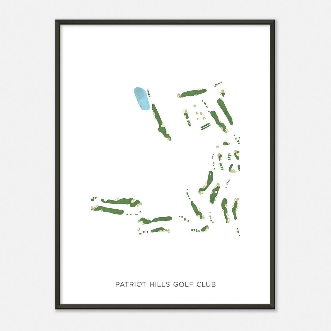 Print of Patriot Hills Golf Club Modern Map