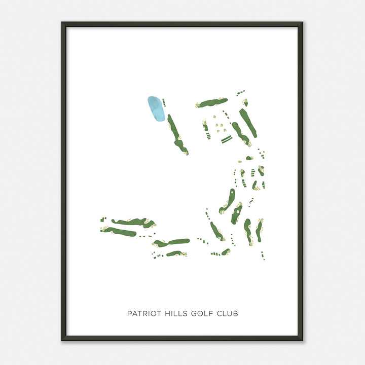 Print of Patriot Hills Golf Club Modern Map