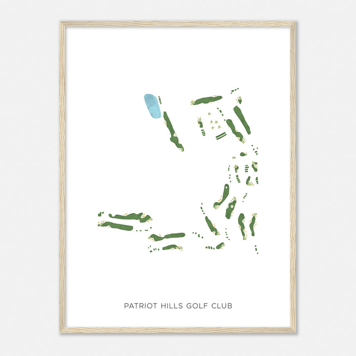 Print of Patriot Hills Golf Club Modern Map