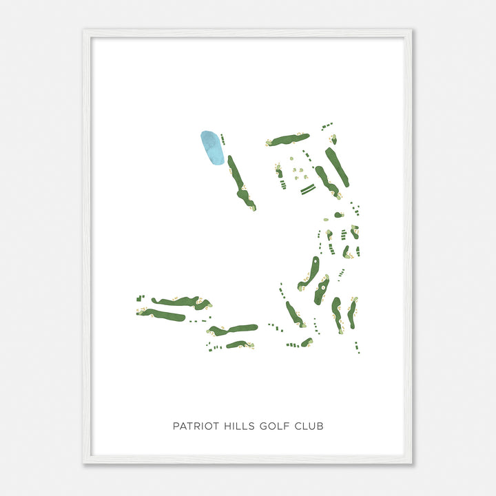 Print of Patriot Hills Golf Club Modern Map