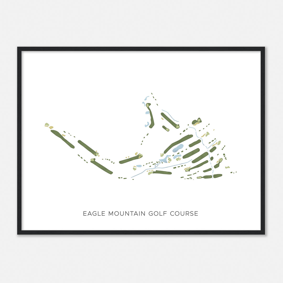 Print of Eagle Mountain Golf Course Modern Map