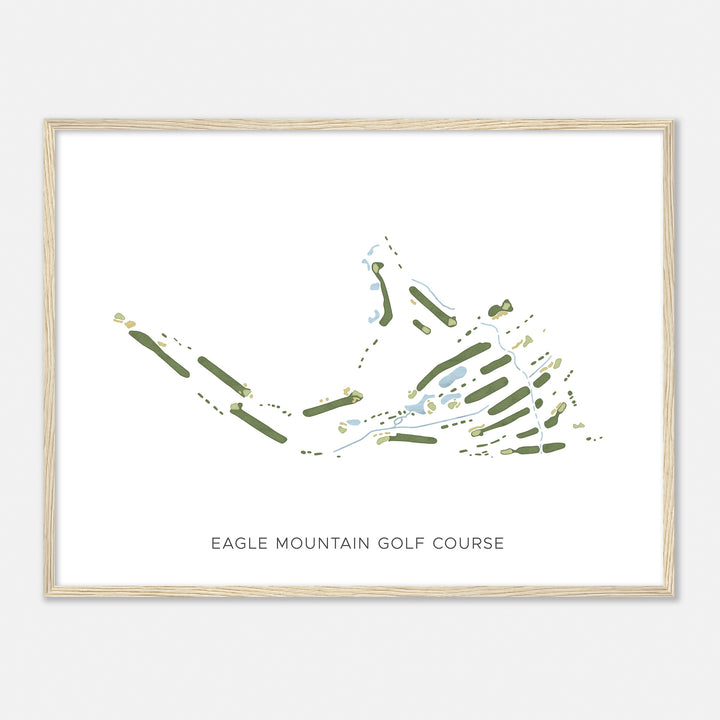 Print of Eagle Mountain Golf Course Modern Map