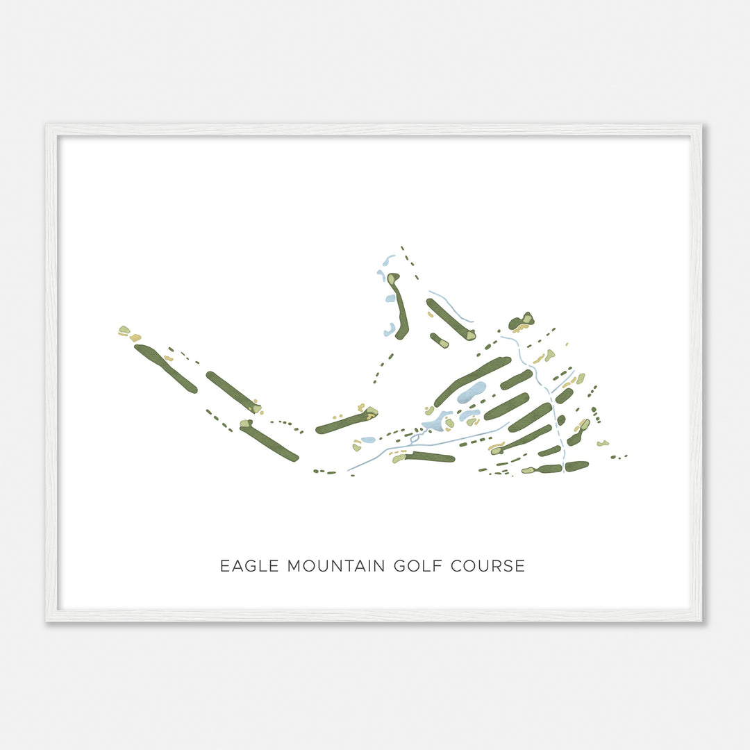 Print of Eagle Mountain Golf Course Modern Map