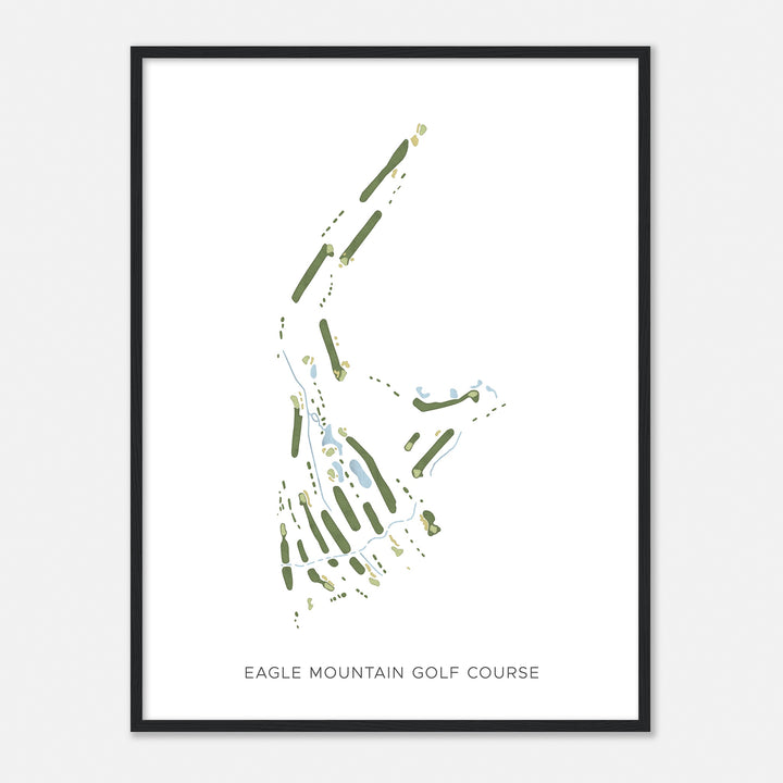 Print of Eagle Mountain Golf Course Modern Map