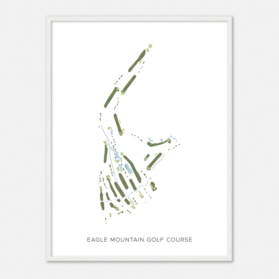 Print of Eagle Mountain Golf Course Modern Map