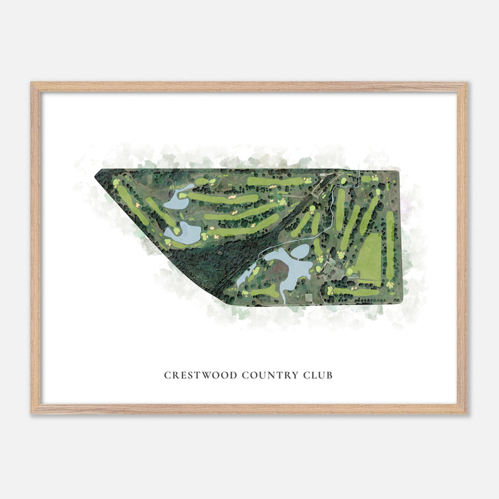 Print of Crestwood Country Club Classic Map