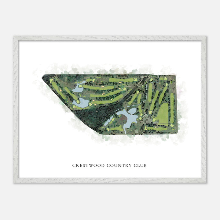 Print of Crestwood Country Club Classic Map