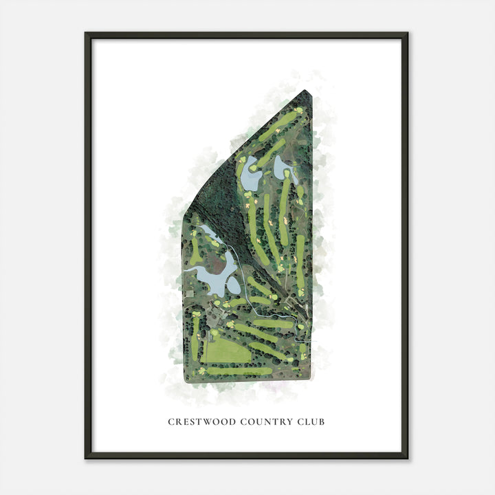 Print of Crestwood Country Club Classic Map