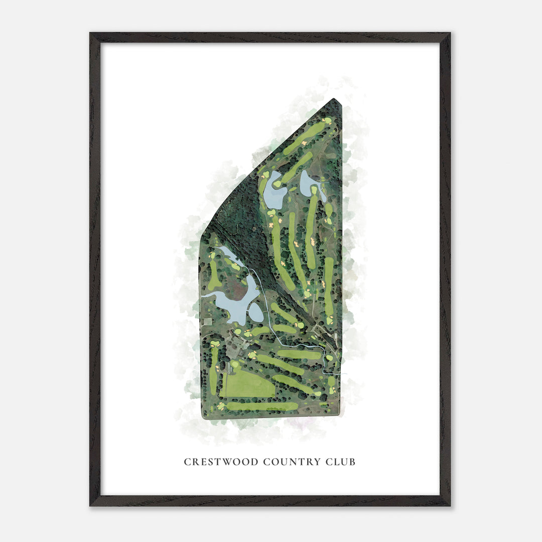 Print of Crestwood Country Club Classic Map