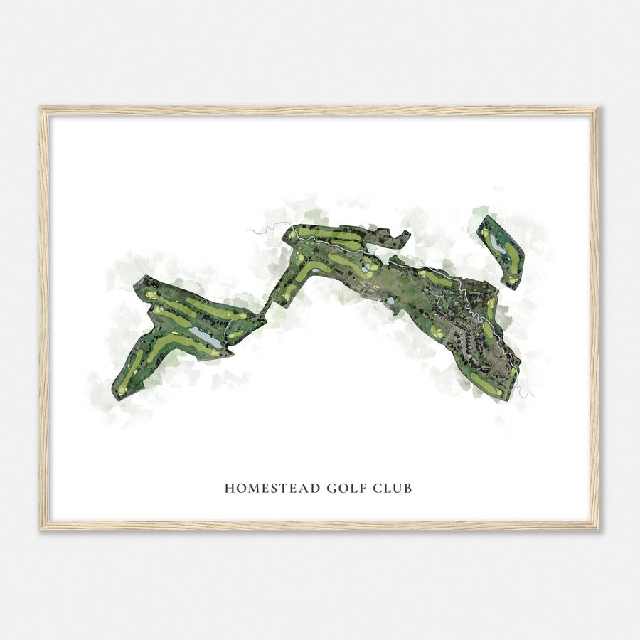 Print of Homestead Golf Club Classic Map